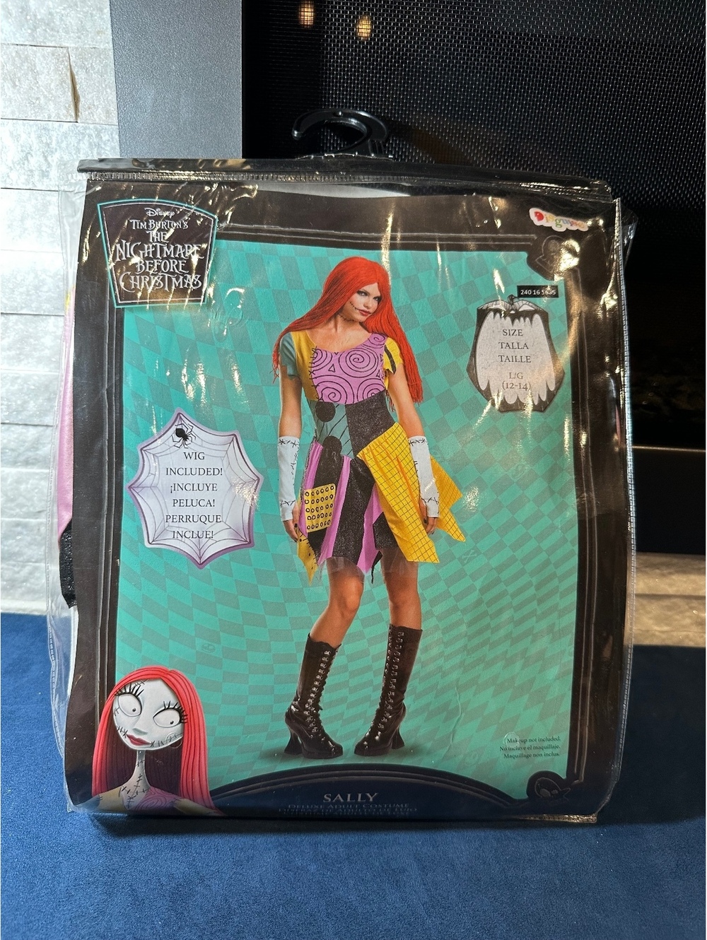 Sally Deluxe Adult Costume with Wig - Size Large (12-14)